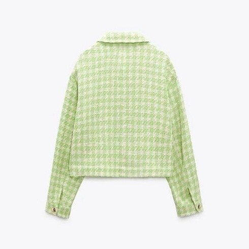 m Beden yeşil Renk Orjinal Zara tüvit ceket