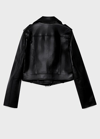 xs Beden siyah Renk Stradivarius Suni Deri Ceket