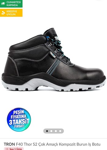 Siyah Spor Erkek Botlar iş ayakkabısı bot - Görsel 5