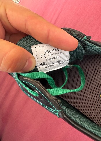 Yeşil Bağcıklı Erkek iş ayakkabısı - Görsel 4