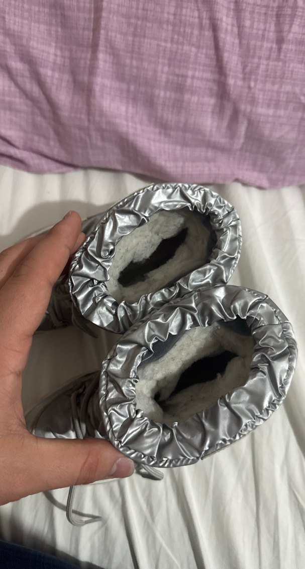 Gri içi yünlü çocuk Bot - Görsel 4