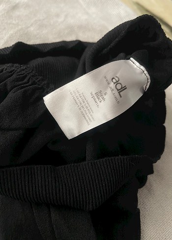 Kadın Siyah Pamuklu Yuvarlak Yaka Kazak - Görsel 6