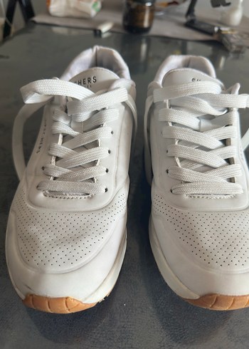Beyaz Gri Spor Kadın Erkek Sneaker