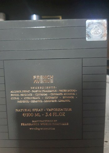 French avenue Royal Blend  Erkek Parfümü - Görsel 3