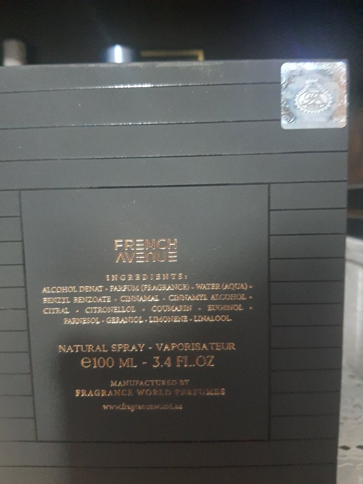 French avenue Royal Blend  Erkek Parfümü - Görsel 3