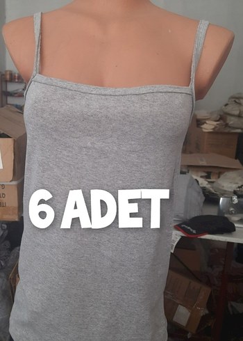 universal Beden 6;adet İnce Askılı Kadın Atlet