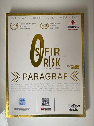 sıfır risk paragraf test kitabı