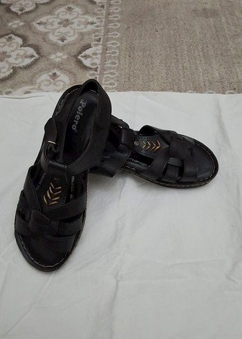 Polero Siyah Dolgu Topuklu Kadın Sandalet - Görsel 2