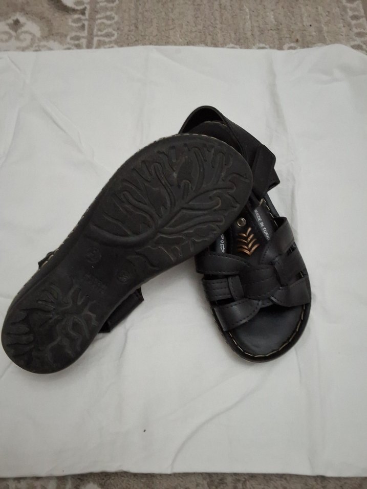 Polero Siyah Dolgu Topuklu Kadın Sandalet - Görsel 3