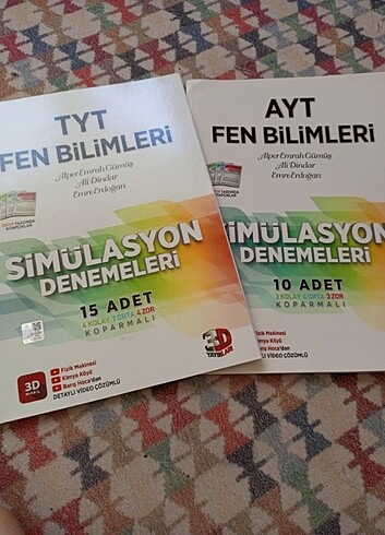 3d tyt ayt fen denemeleri 