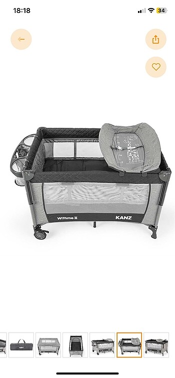 Kanz WithMe II Anne Yanı Park Yatak