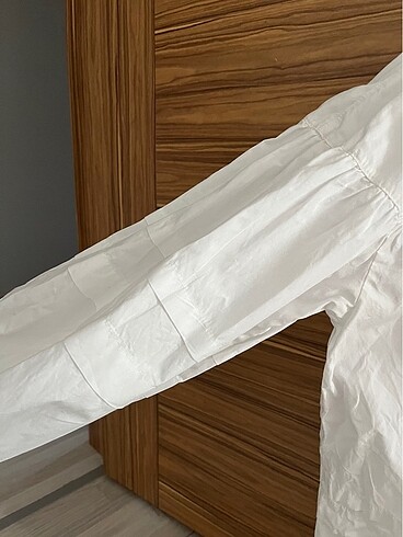 36 Beden beyaz Renk İpekyol Oversize Gömlek