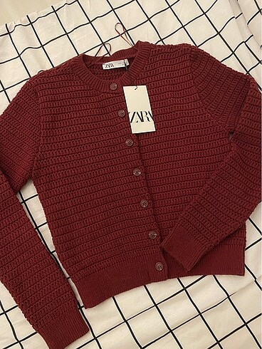 m Beden bordo Renk Zara hırka