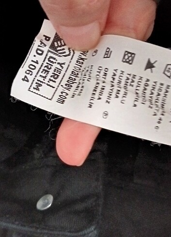 34 Beden siyah Renk Kadin Kot Pantolon