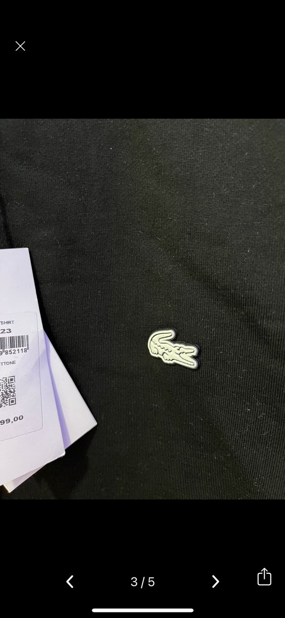 Lacoste Siyah Beyaz Uzun Kollu Sweatshirt - Görsel 3