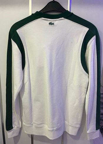 Lacoste Beyaz Yeşil Erkek Sweatshirt - Görsel 4