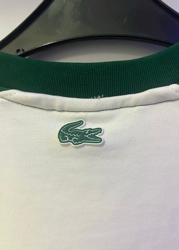 Lacoste Beyaz Yeşil Erkek Sweatshirt - Görsel 5