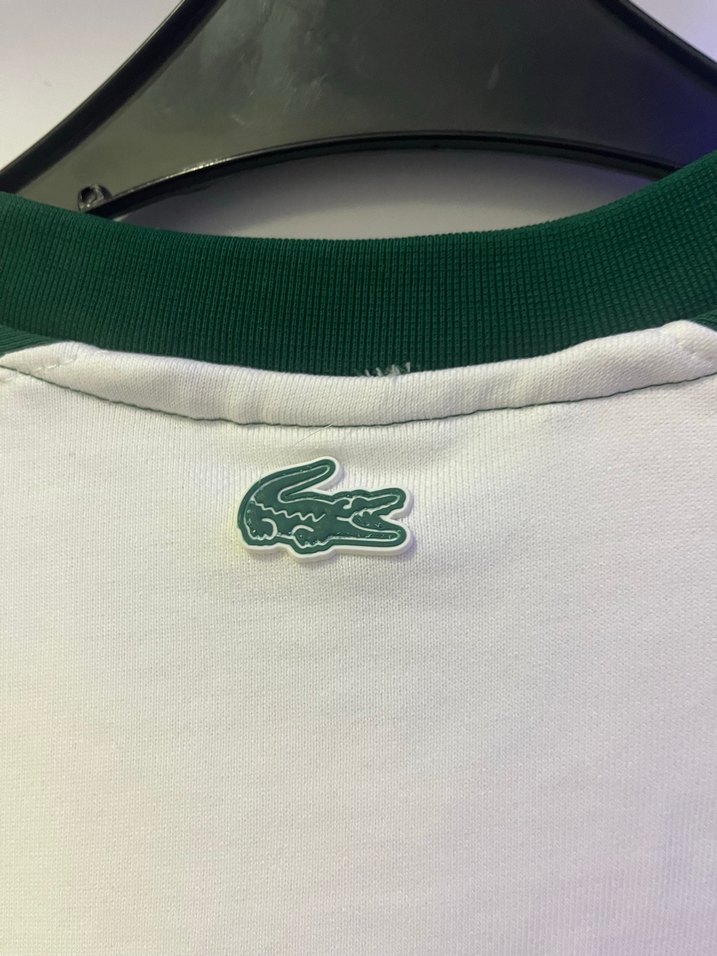Lacoste Beyaz Yeşil Erkek Sweatshirt - Görsel 5