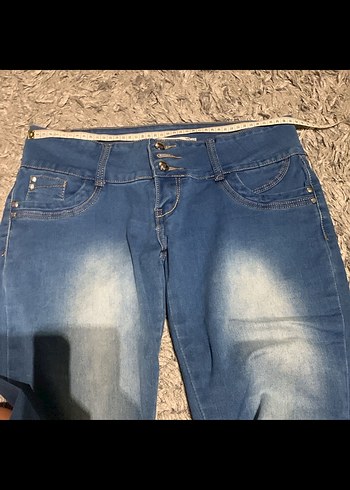 Kadın Mavi Denim pantalon 42 beden - Görsel 7