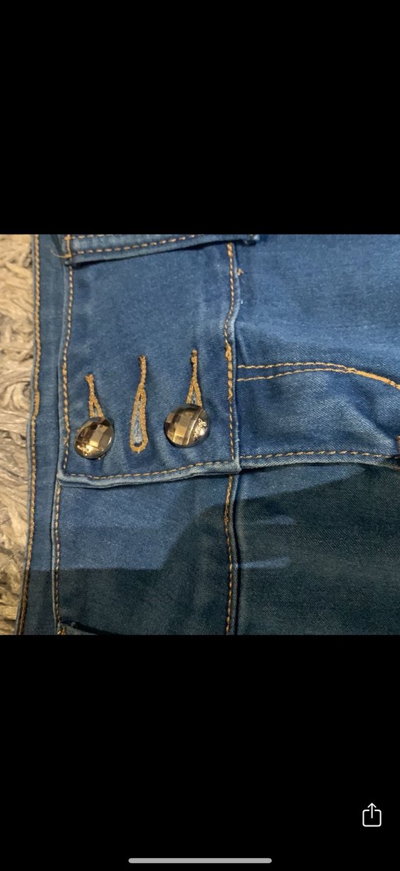 Kadın Mavi Denim pantalon 42 beden - Görsel 4