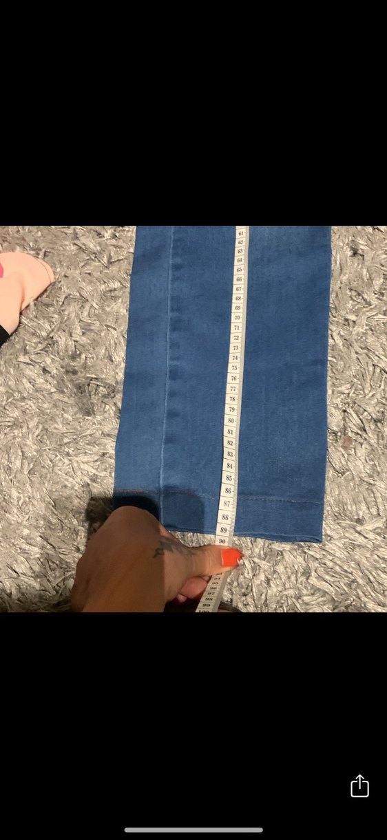 Kadın Mavi Denim pantalon 42 beden - Görsel 5