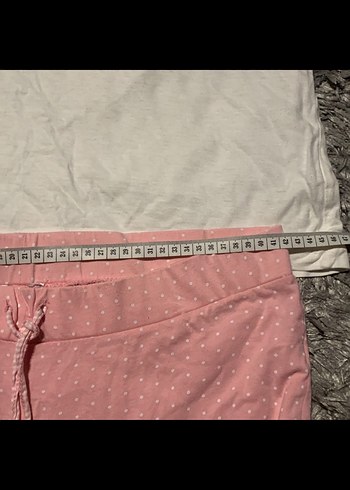 Pembe Kısa Kollu  Pijama Takımı - Görsel 7