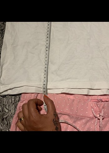 Pembe Kısa Kollu  Pijama Takımı - Görsel 6