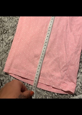 Pembe Kısa Kollu  Pijama Takımı - Görsel 8