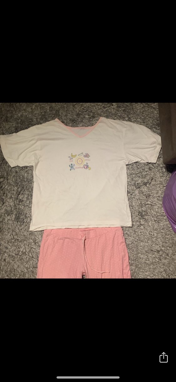 Pembe Kısa Kollu  Pijama Takımı - Görsel 2