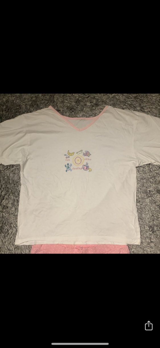 Pembe Kısa Kollu  Pijama Takımı - Görsel 4