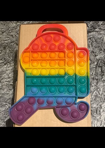 Among us Renkli büyük Pop It Oyuncak - Görsel 2