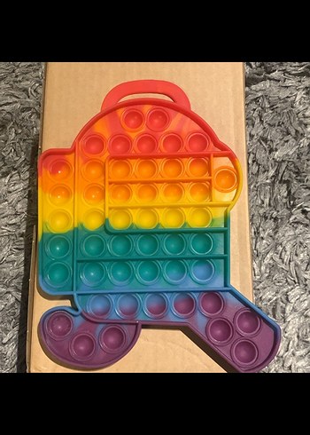 Among us Renkli büyük Pop It Oyuncak - Görsel 3