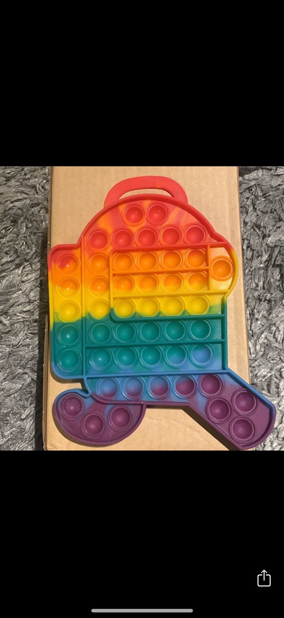 Among us Renkli büyük Pop It Oyuncak - Görsel 4