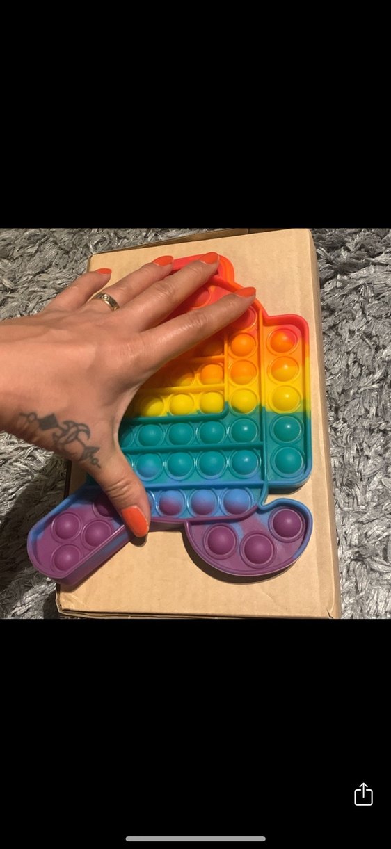 Among us Renkli büyük Pop It Oyuncak - Görsel 5