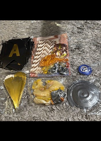 Altın Renkli Parti Süsleri Seti - Görsel 6