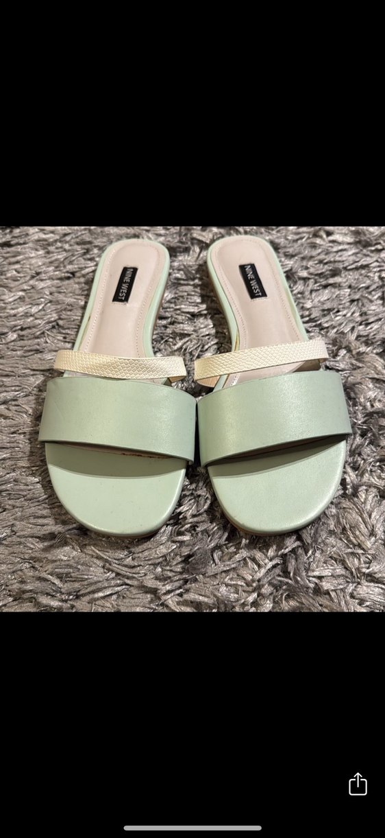 Nine West Pastel Yeşil Terlik 38-39 - Görsel 4