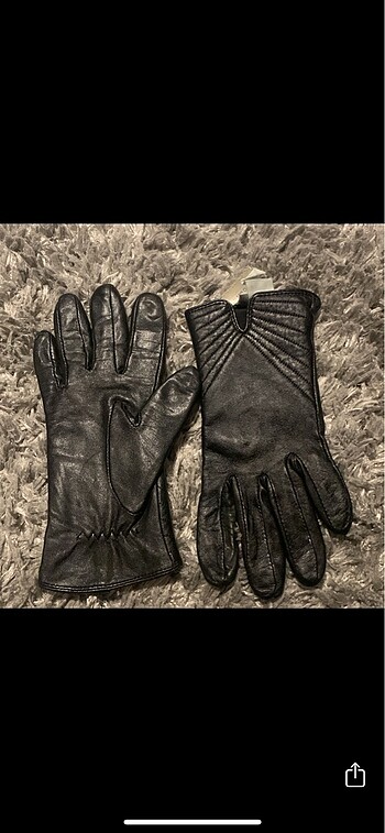 Deri kadın eldiven - Görsel 6