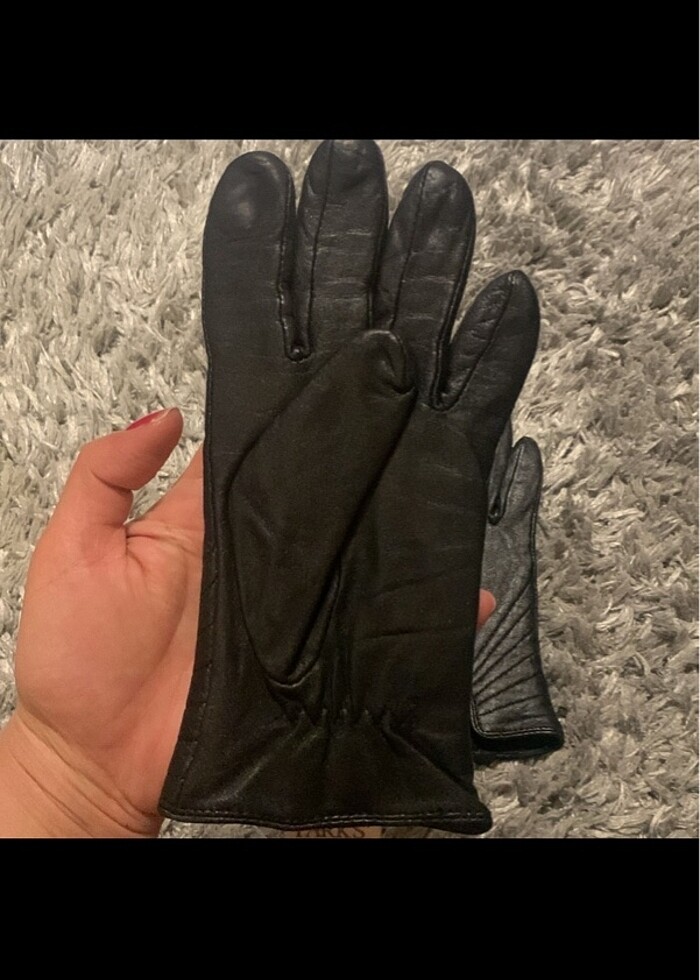 Deri kadın eldiven - Görsel 2