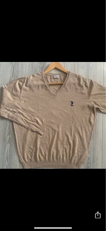 xl Beden camel Renk U.S.POLO ASSN erkek kazak xl krem rengi