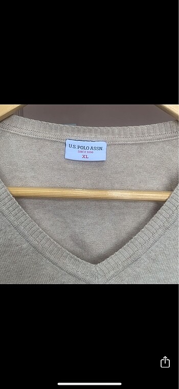 U.S Polo Assn. U.S.POLO ASSN erkek kazak xl krem rengi