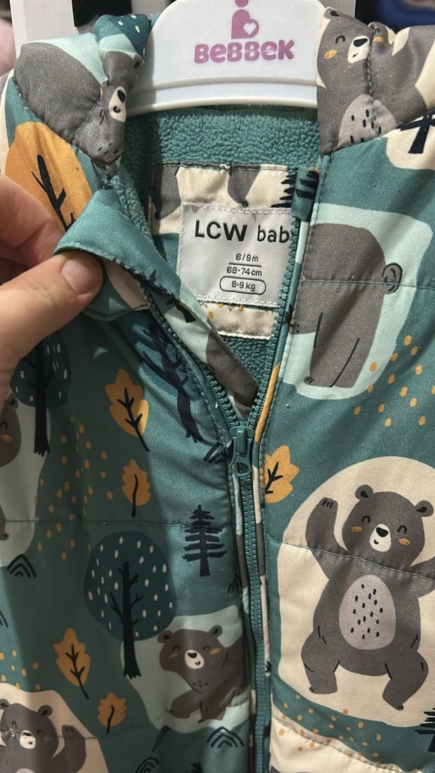 Kahverengi Baskılı Bebek Tulumu - Görsel 3