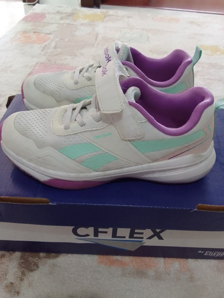 Mor Baskılı Reebok Kız Çocuk Spor Ayakkabı - Görsel 2