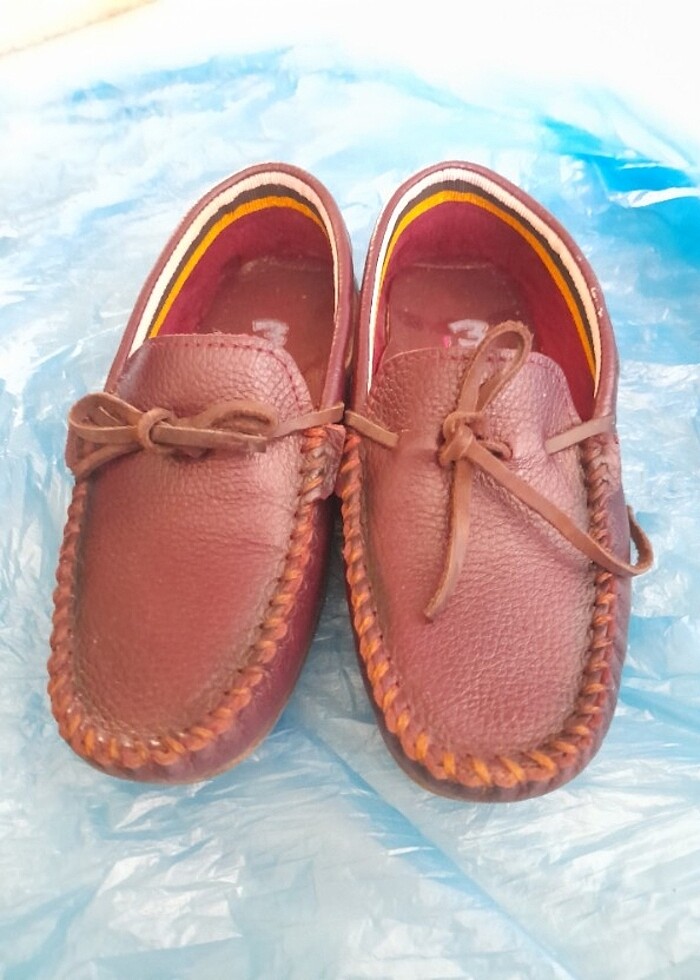 Bordo  çocuk ayakkabısı 29 numara - Görsel 3