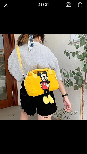Walt Disney World Micky mause omuz çantası