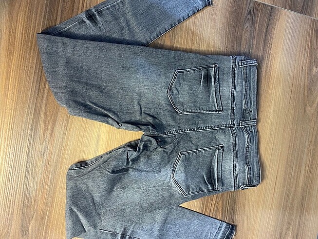 27 Beden Gri kot pantolon