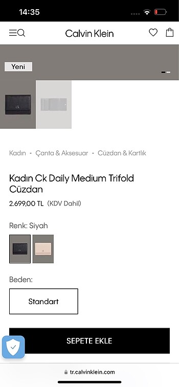 Beden Calvin Cüzdan
