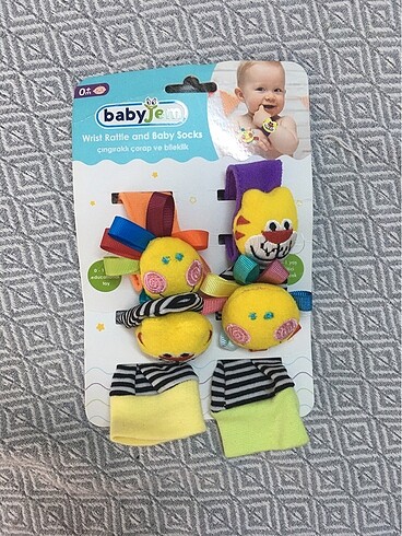 BabyJem Çıngıraklı çorap ve çıngıraklı bileklik