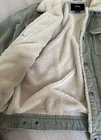 Pull and Bear Erkek Mont Mint Yeşili
