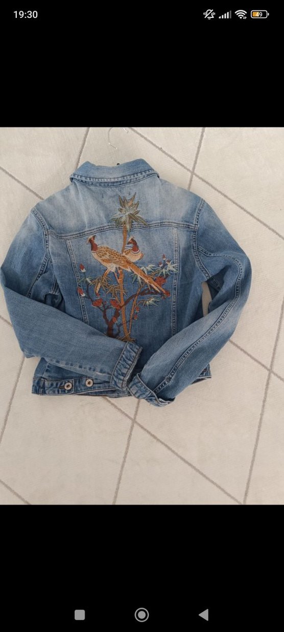 Nakışlı Bohem Denim Ceket - Görsel 2