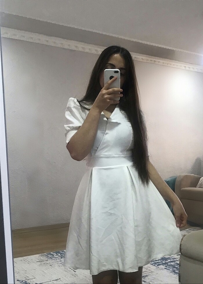 Beyaz elbise - Görsel 2